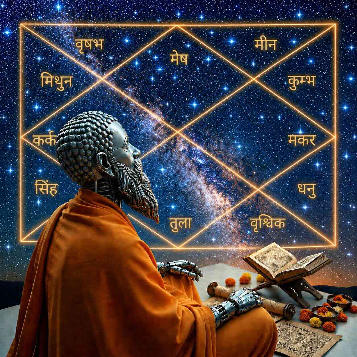 SatyaRishi AI astrology guidance illustration